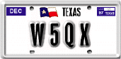 W5QX license plate